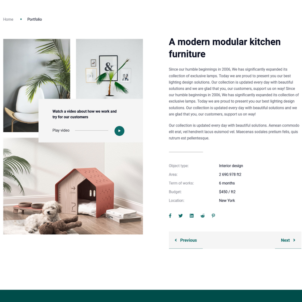 Home Decor WordPress Responsive Website
