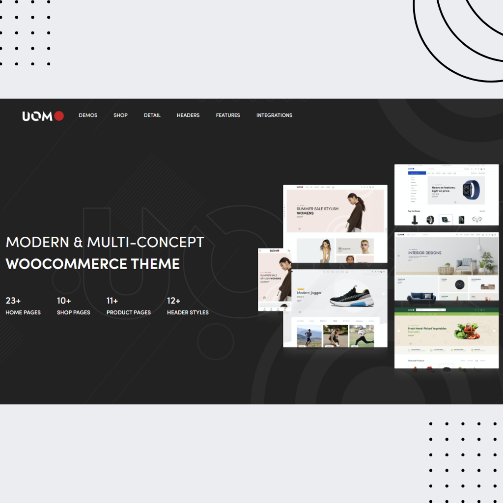 MODERN & MULTI-CONCEPT WOOCOMMERCE  WordPress Responsive Website
