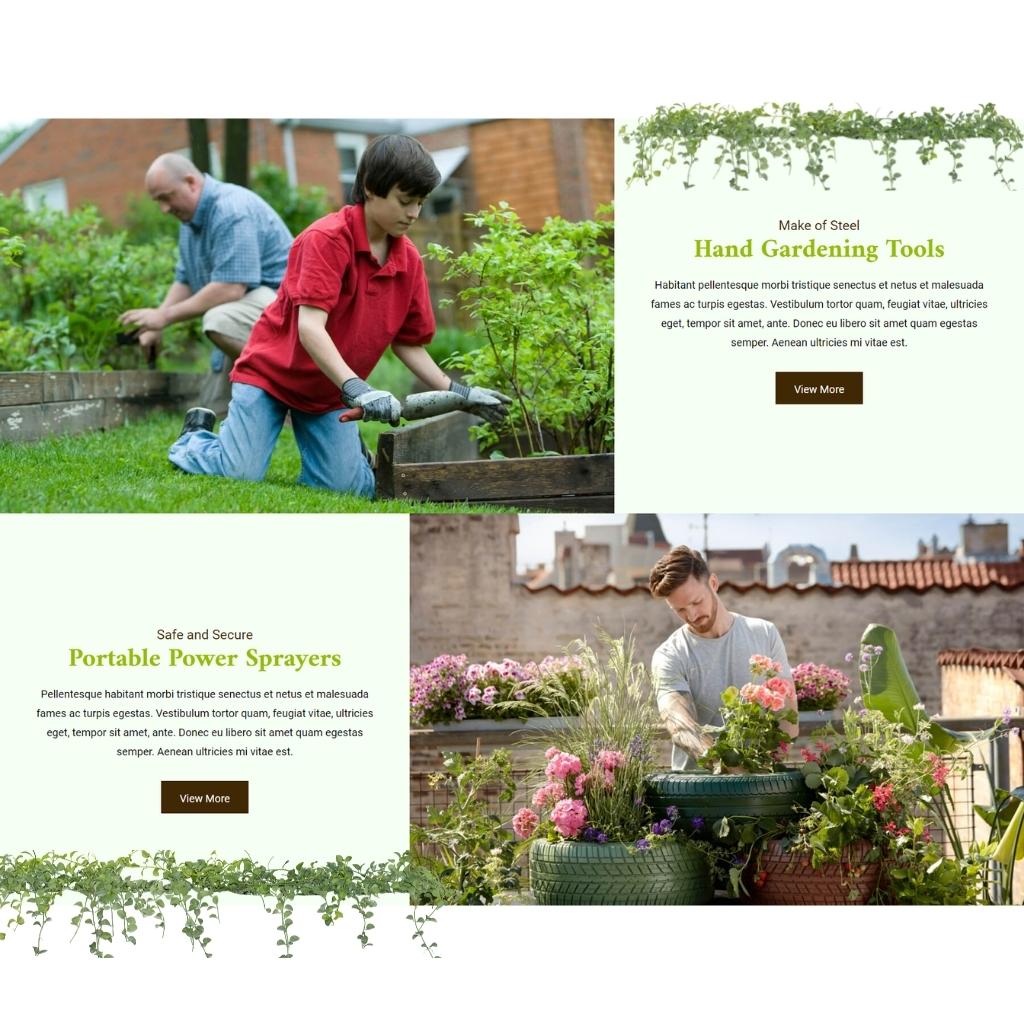 Landscaping & Gardening Services Shop Shopify Shopping Website