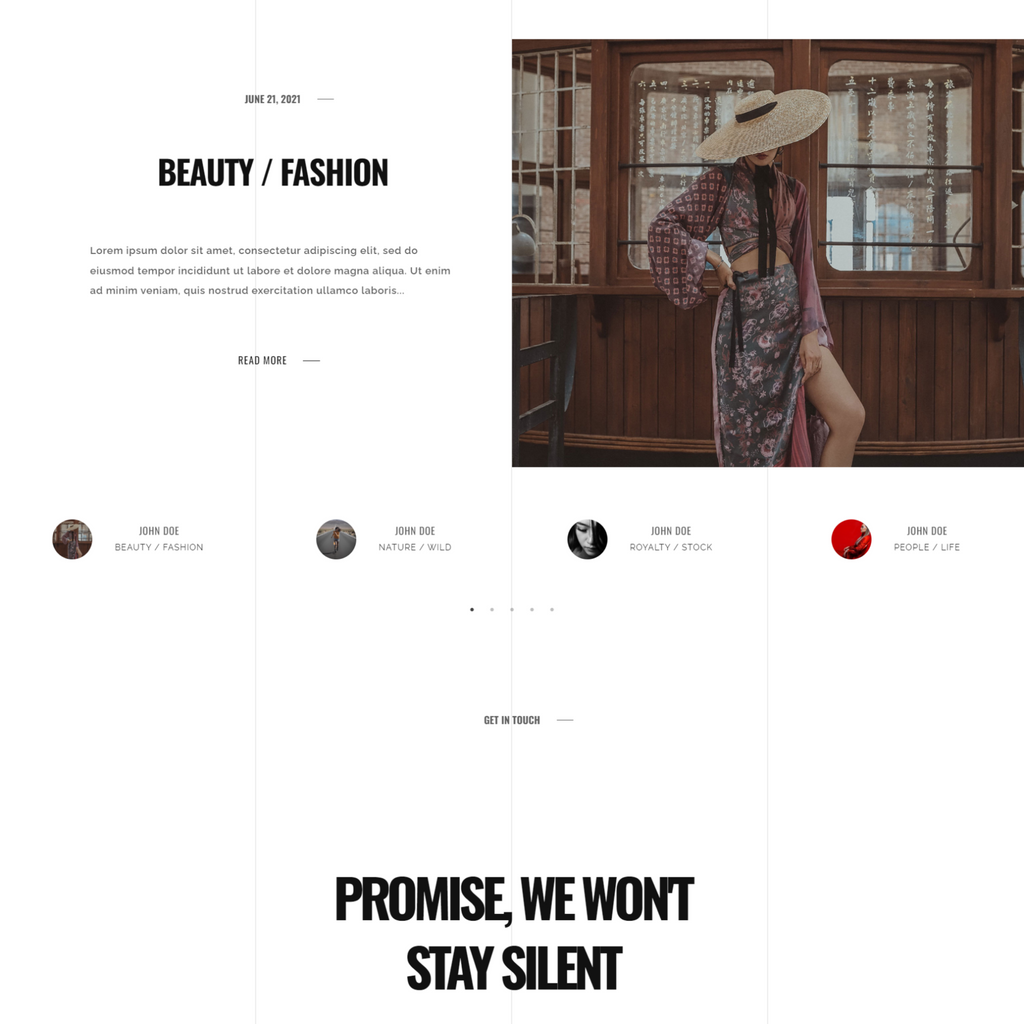 Rockex - One Page Portfolio WordPress Responsive Website