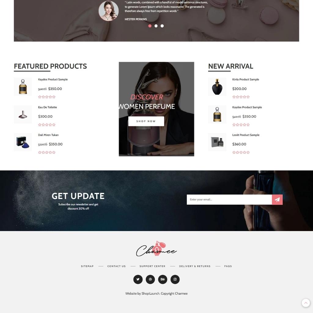 Perfume And Cosmetics Shopify  Shopping Website