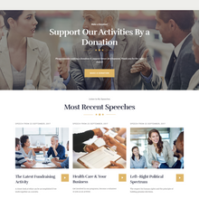Trendy Political WordPress Responsive Website