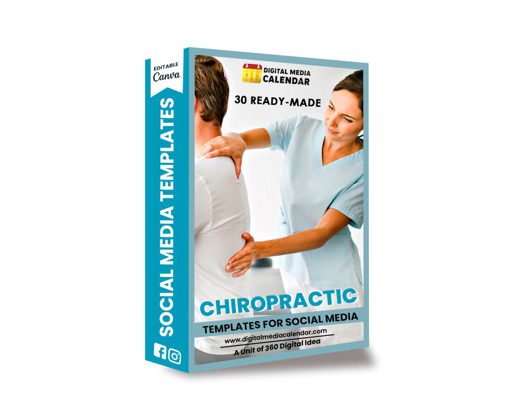 30 Ultimate  Chiropractic social media posts canva tempelate
