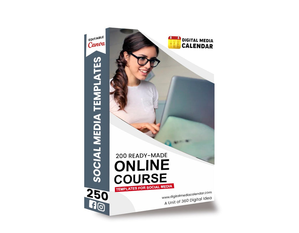 30 Ultimate Online Course Social Media Posts Canva Templates