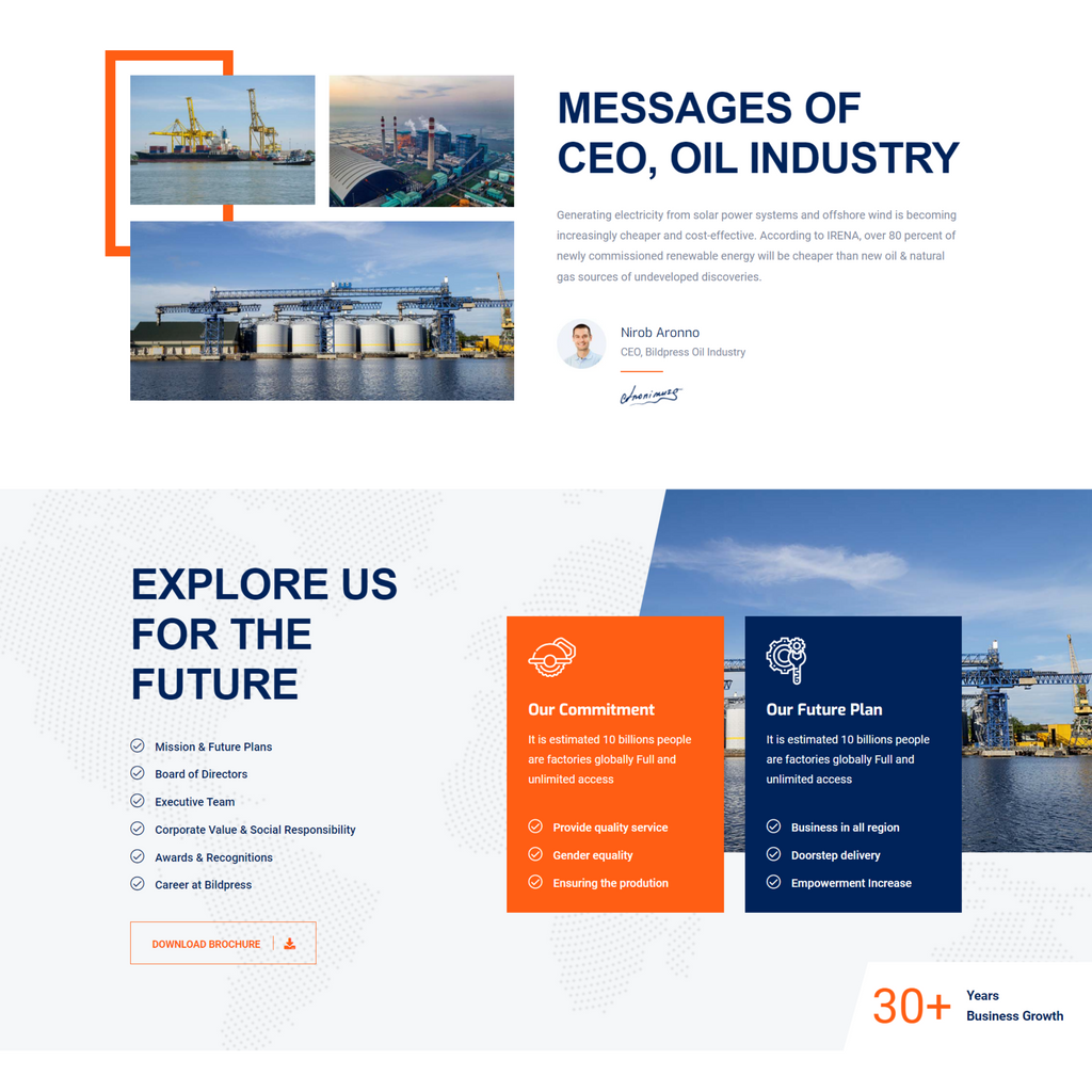 Construction WordPress Responsive Website
