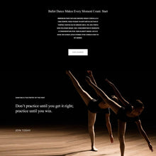 Ballet School Shopify Shopping Website