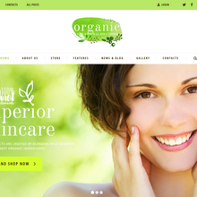 Organic Beauty Store & Natural Cosmetics WordPress Responsive Website