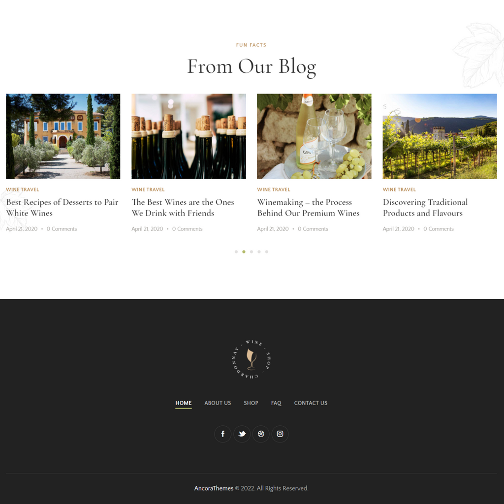 Alluring Winery & Wine WordPress Website