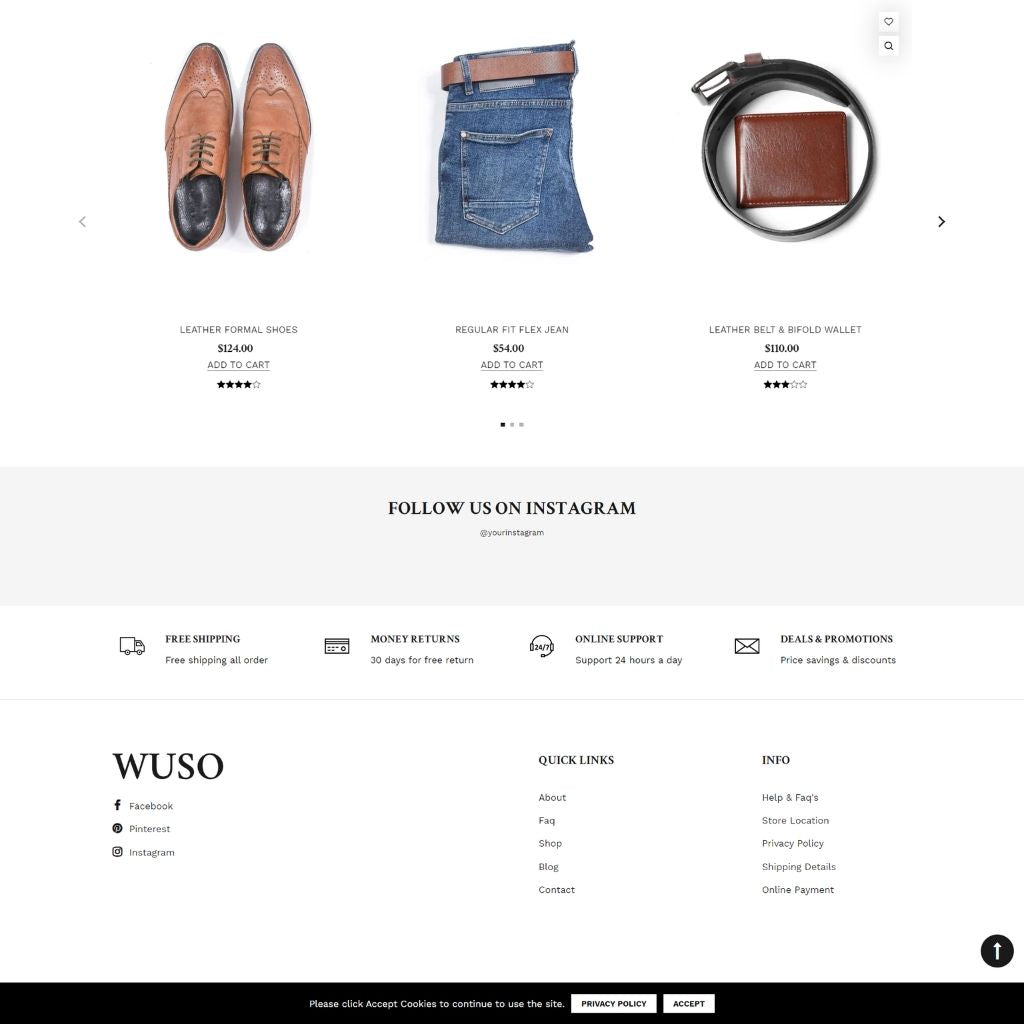 Fashion Store Shopify Shopping Website