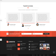 Clean and Flexible Transportation WordPress Responsive Website