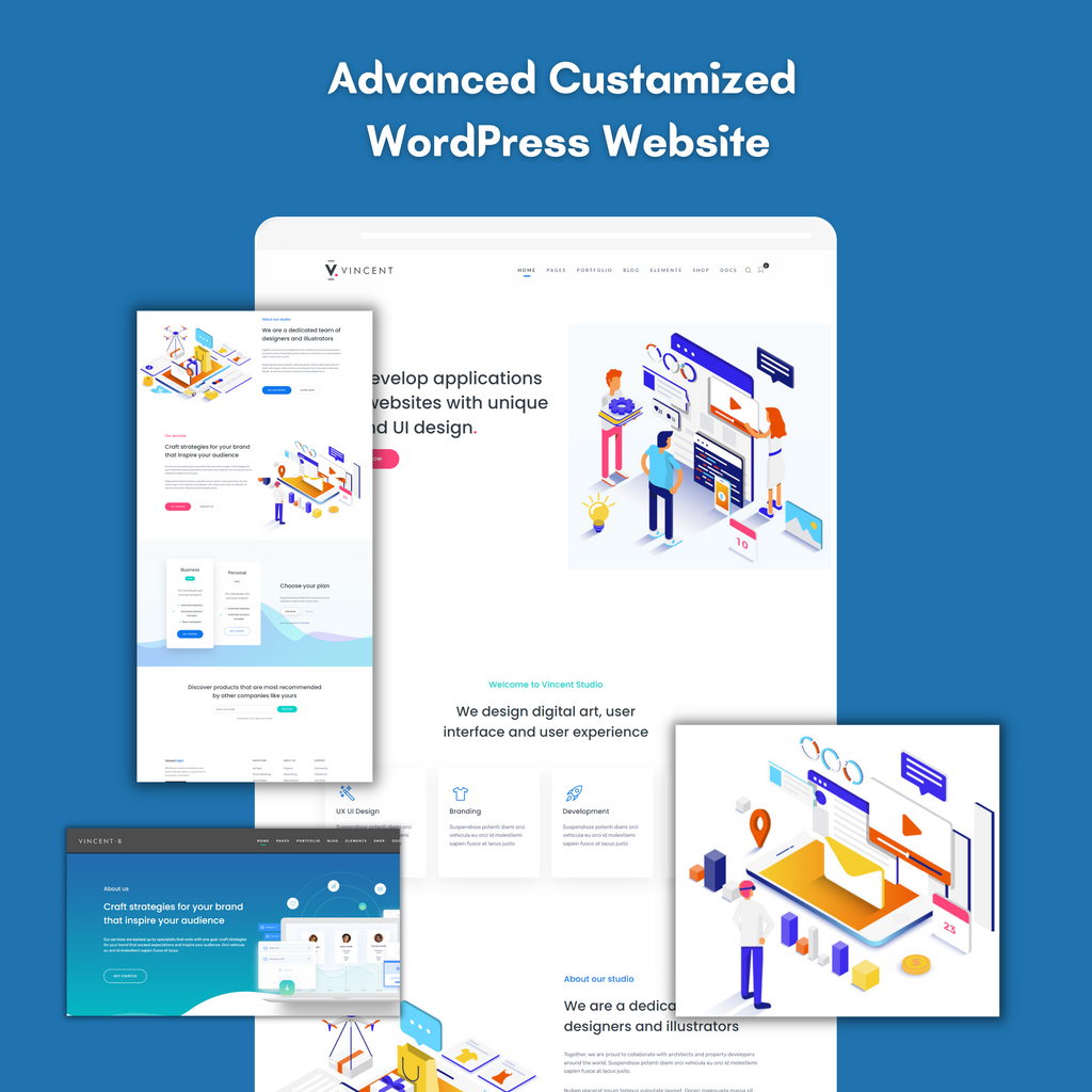 Advanced Custamized WordPress Responsive Website