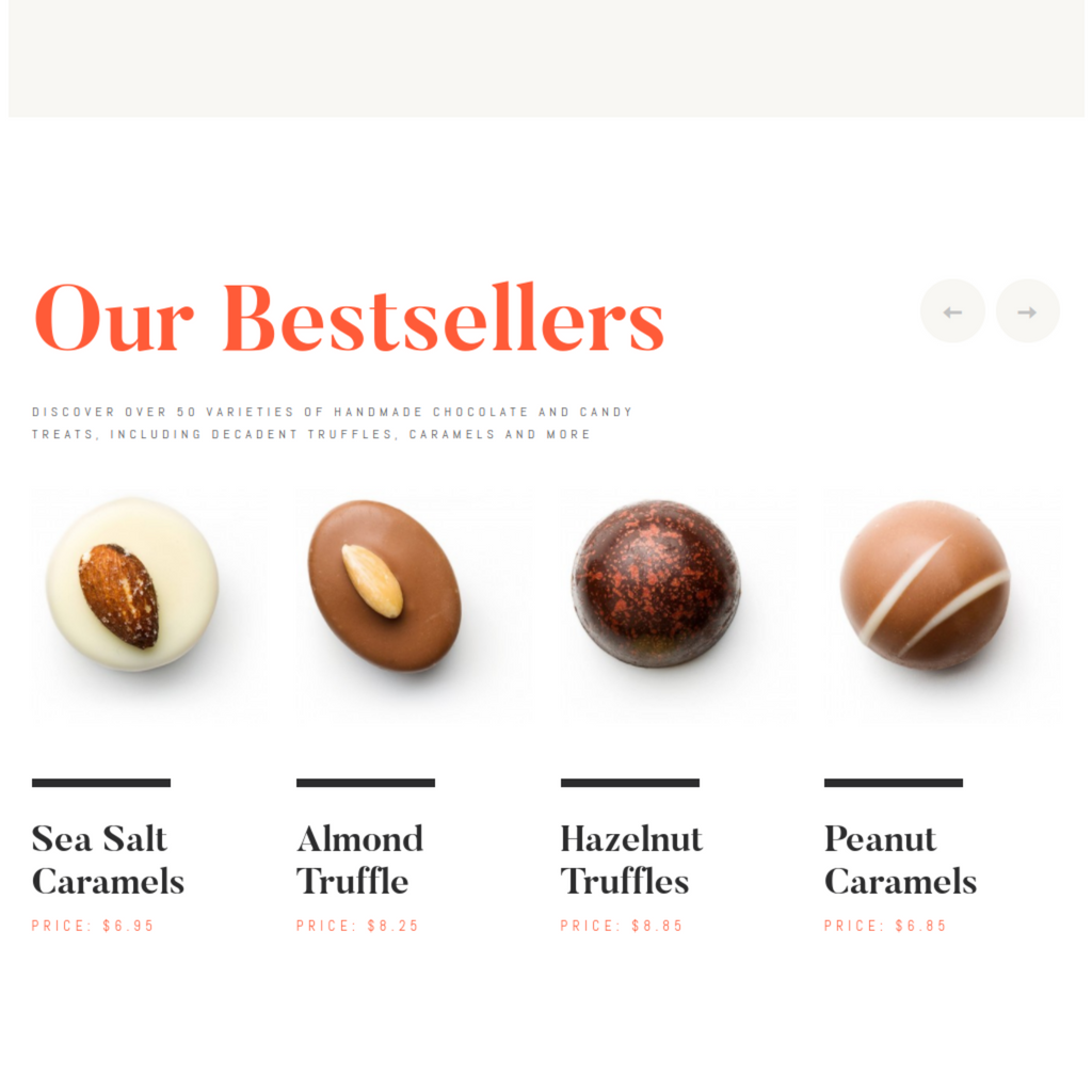 Chocolate Company WordPress Responsive Website