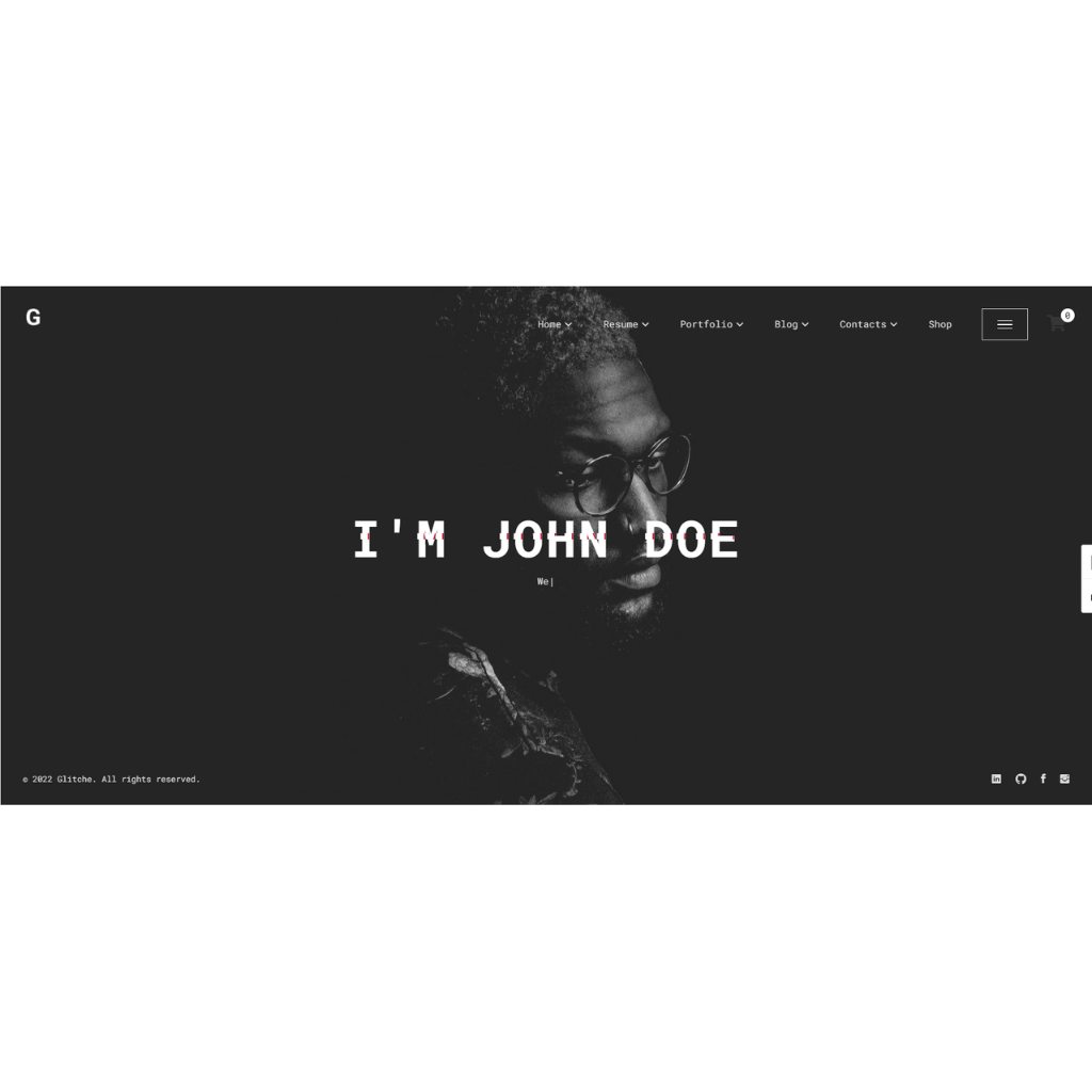 Resume and Personal Portfolio WordPress Responsive Website