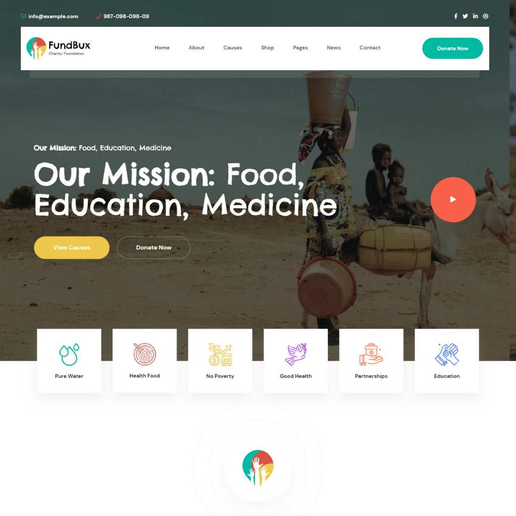Charity & Fundraise WordPress Responsive Website