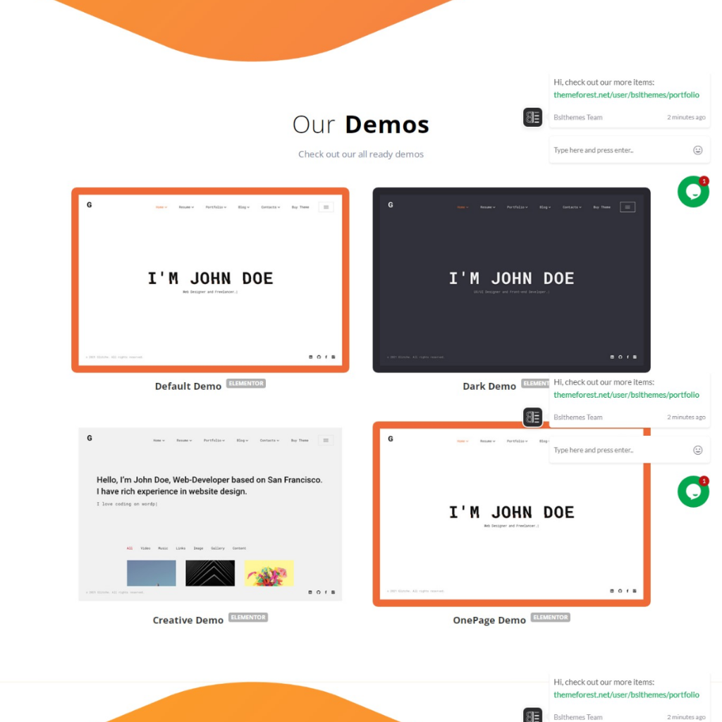 Resume and Personal Portfolio WordPress Responsive Website