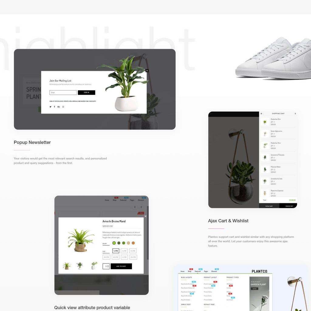 Gardening & Houseplants Store Shopify Shopping Website