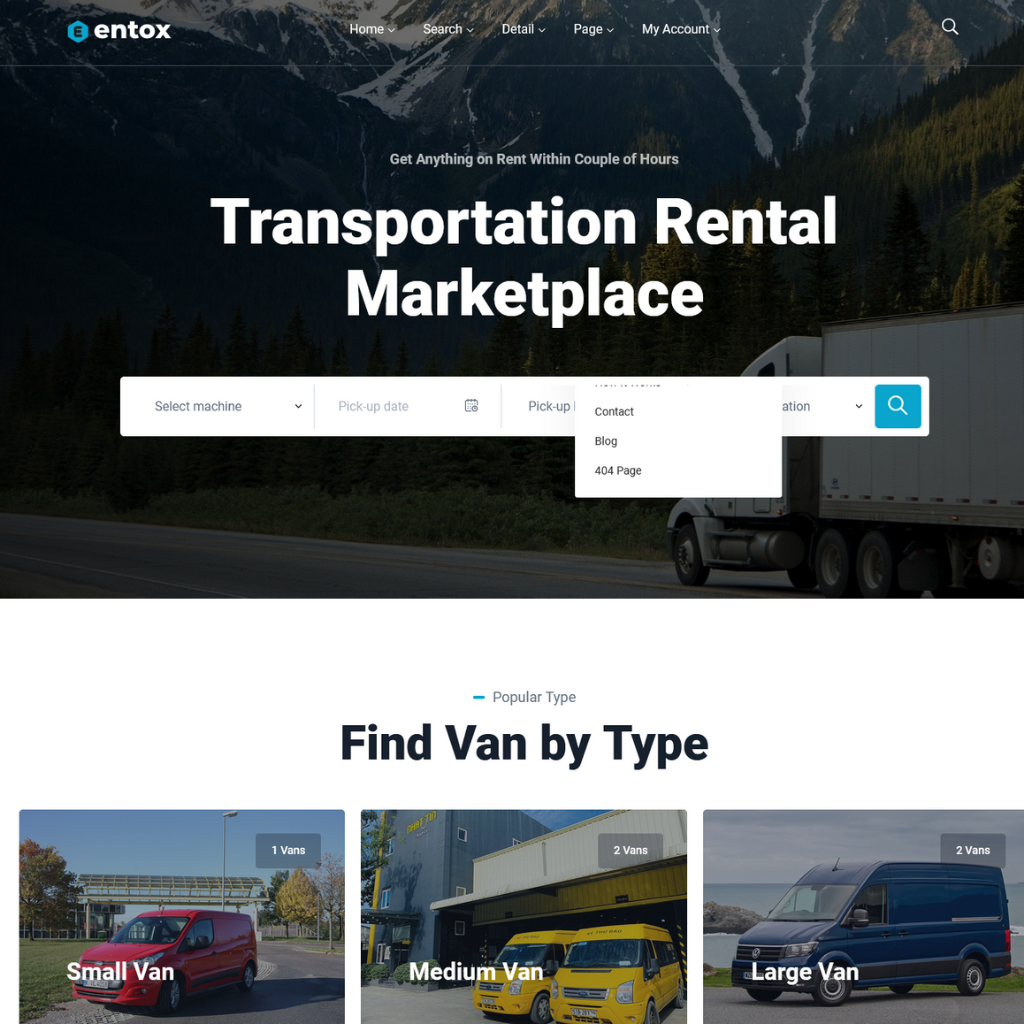 Rental Marketplace WordPress Responsive Website