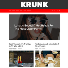 Brave & Cool Blog WordPress Responsive Website