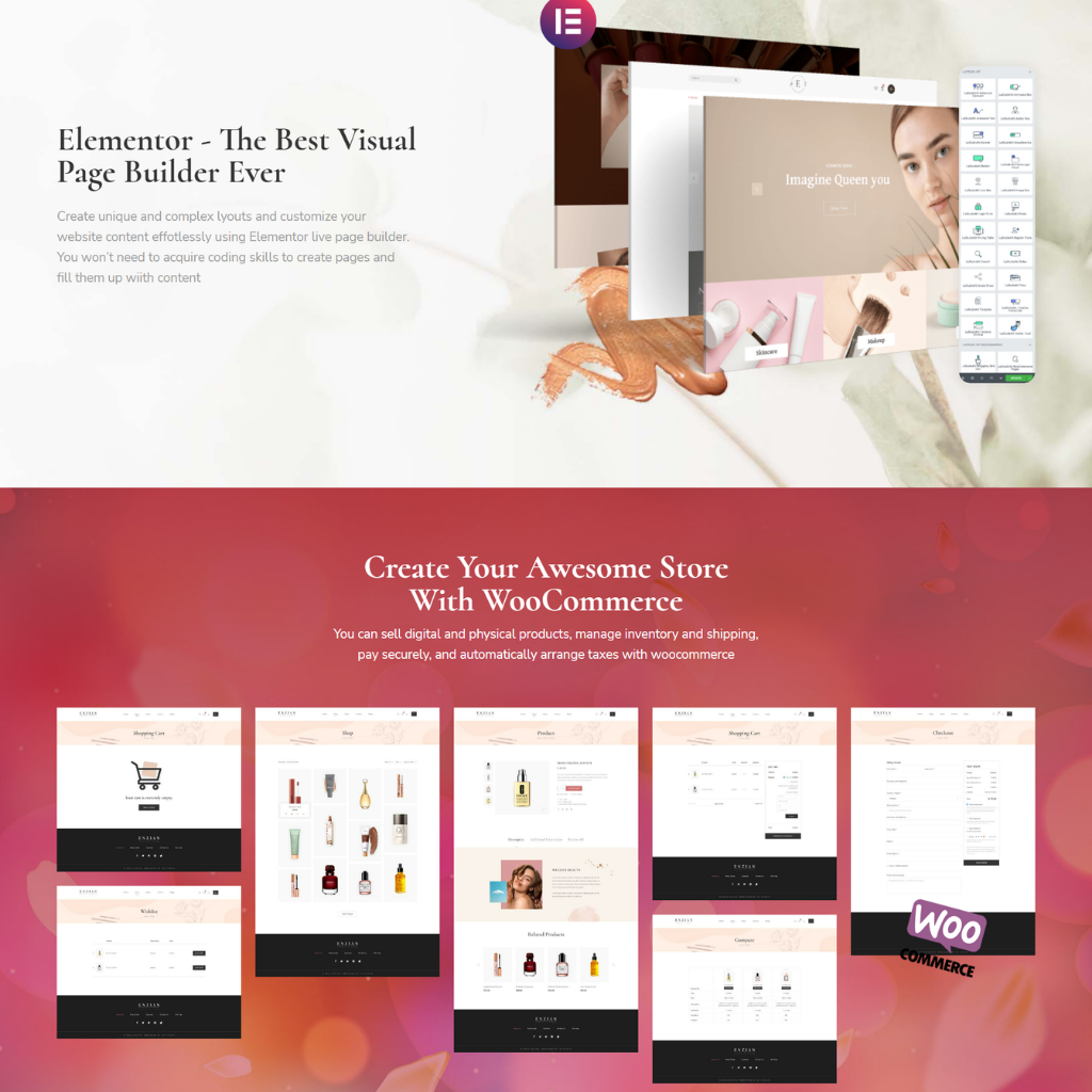 Cosmetic Shop WordPress Responsive Website