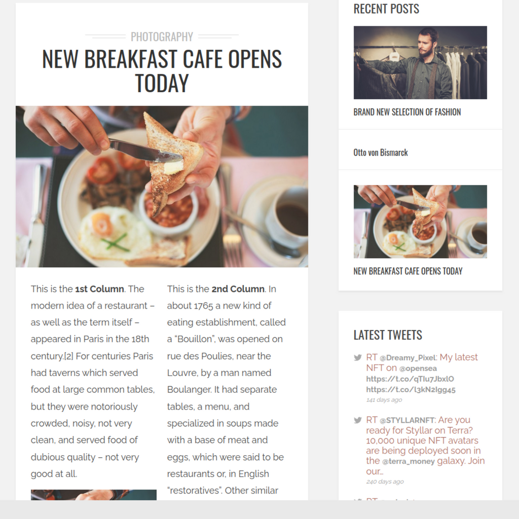 Multiple Lounge  WordPress Responsive Website