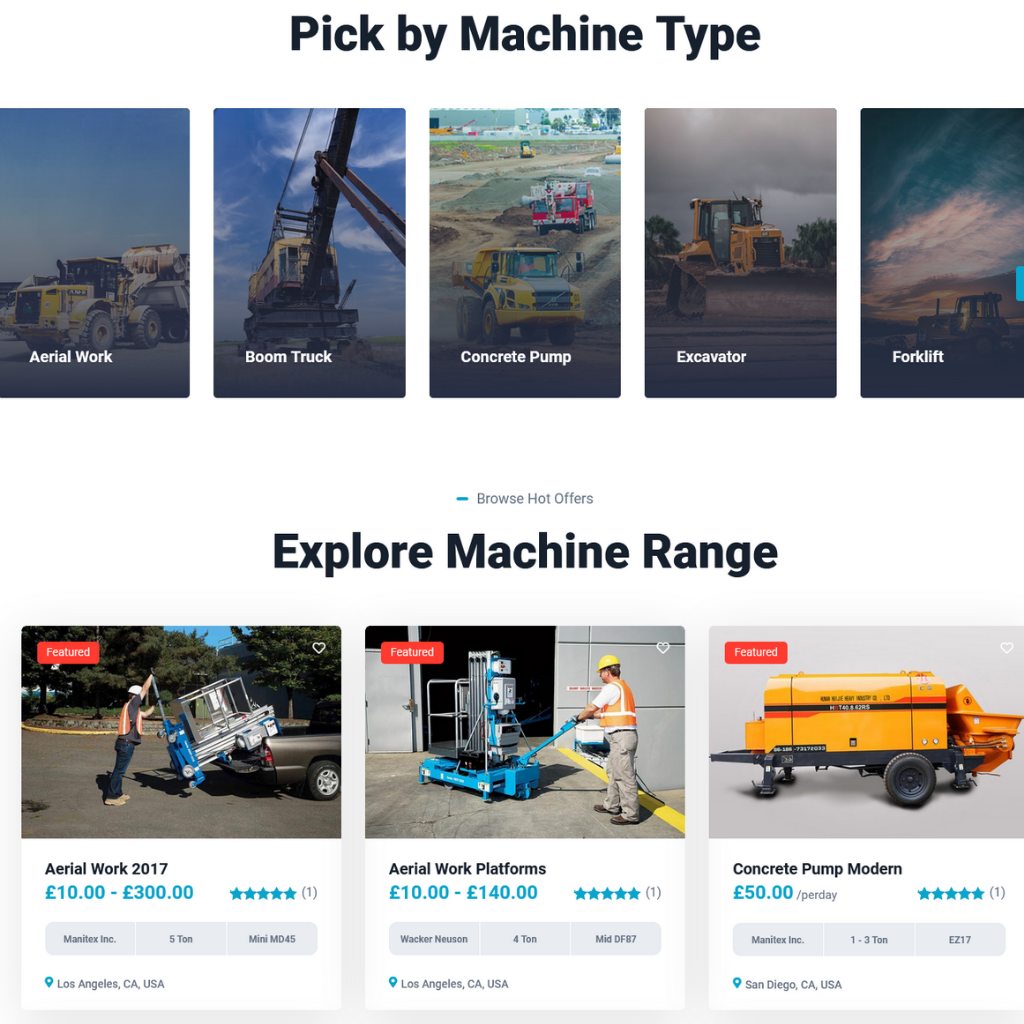 Rental Marketplace WordPress Responsive Website