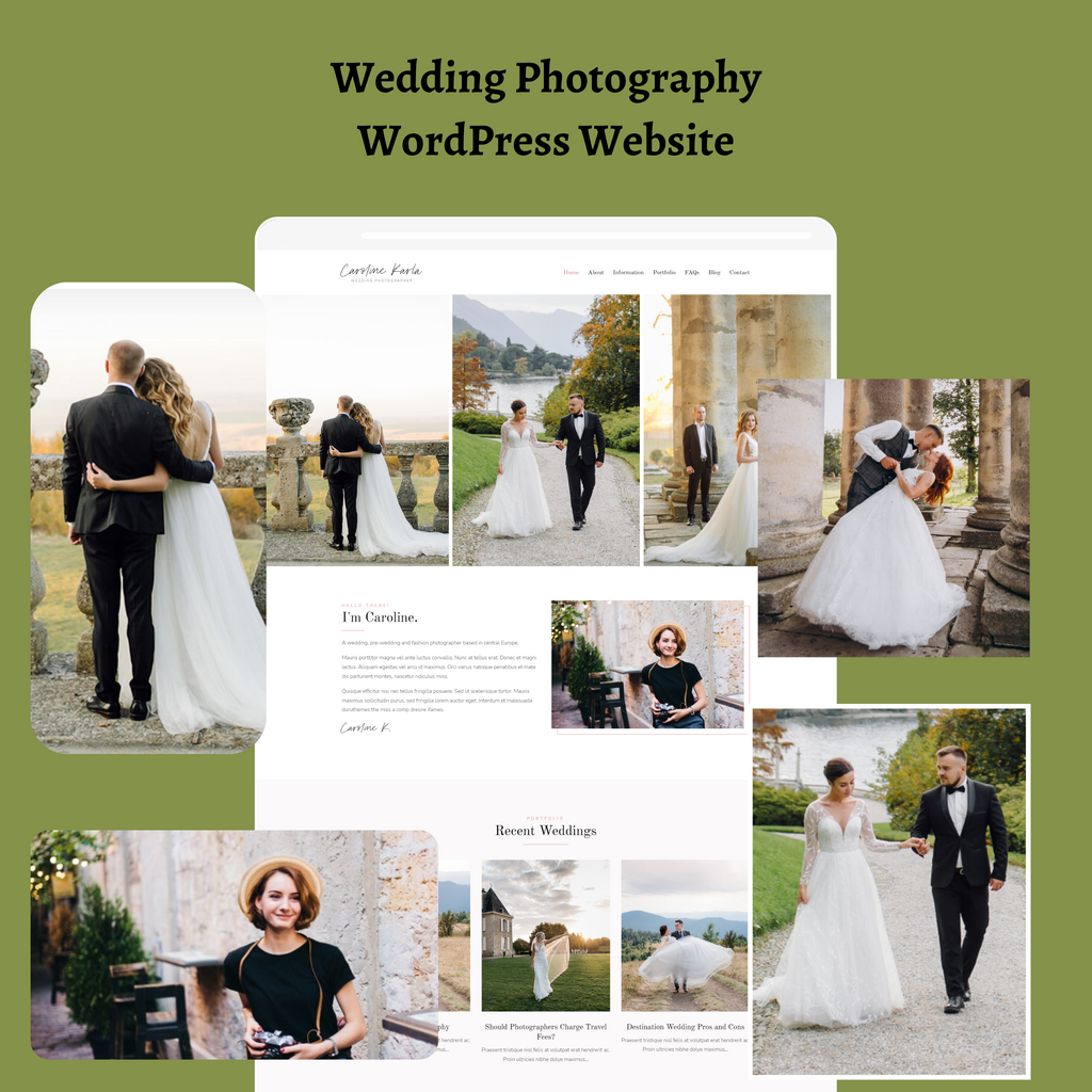 Wedding Photography WordPress Responsive Website