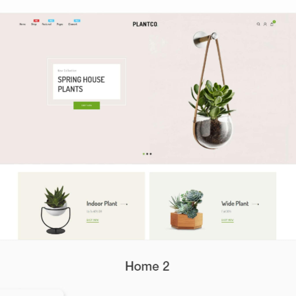Gardening & Houseplants Store Shopify Shopping Website