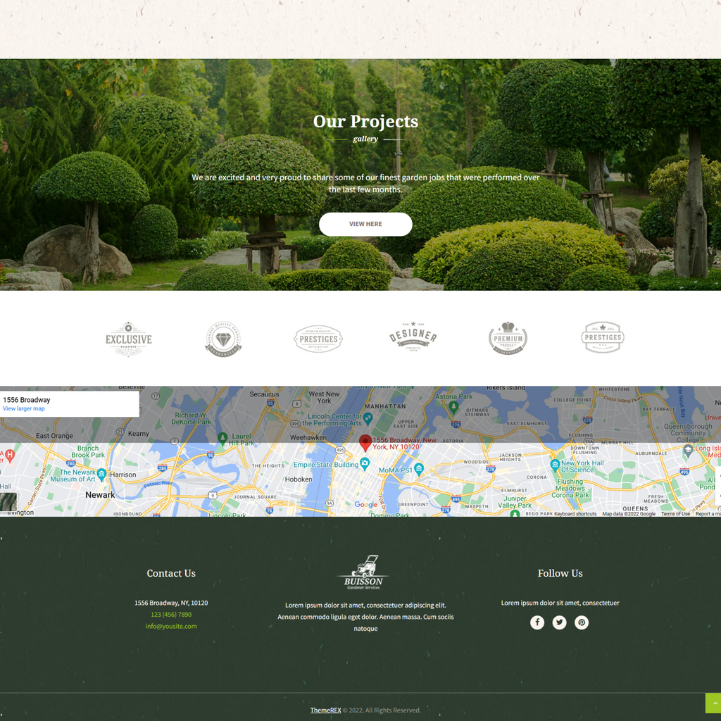Gardener Services WordPress Responsive Website