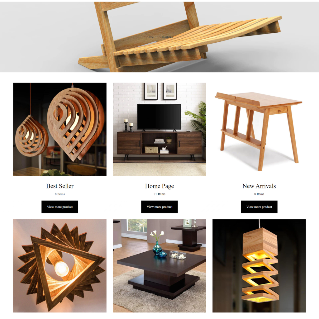 Elegant furniture shop for Shopify Website