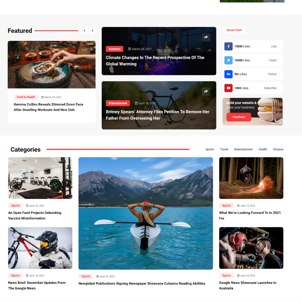 Climate News WordPress Responsive Website