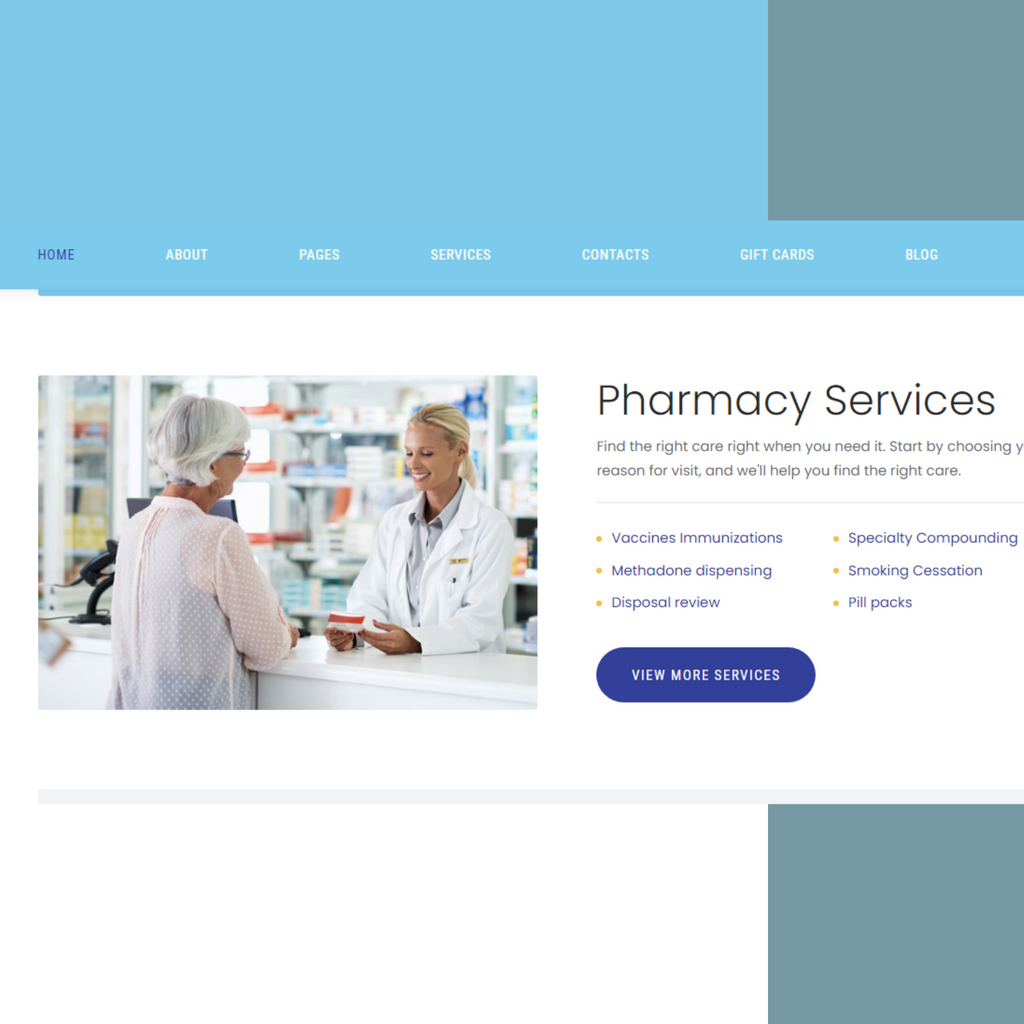 Pharmacy Shop WordPress Responsive Website