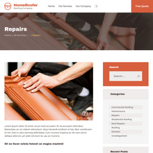 Industrial & Residential Roofing  WordPress Website