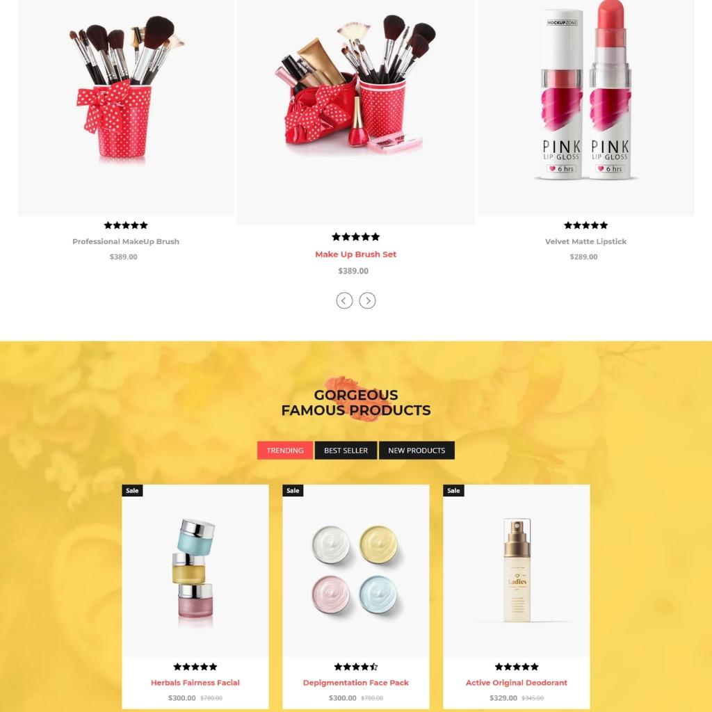 Cosmetics Store Shopify Shopping Website