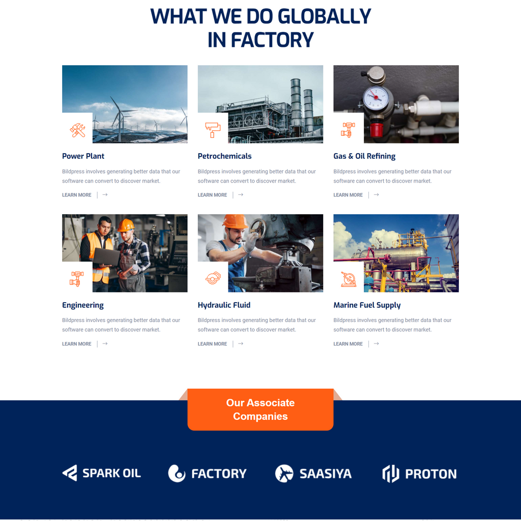 Construction WordPress Responsive Website