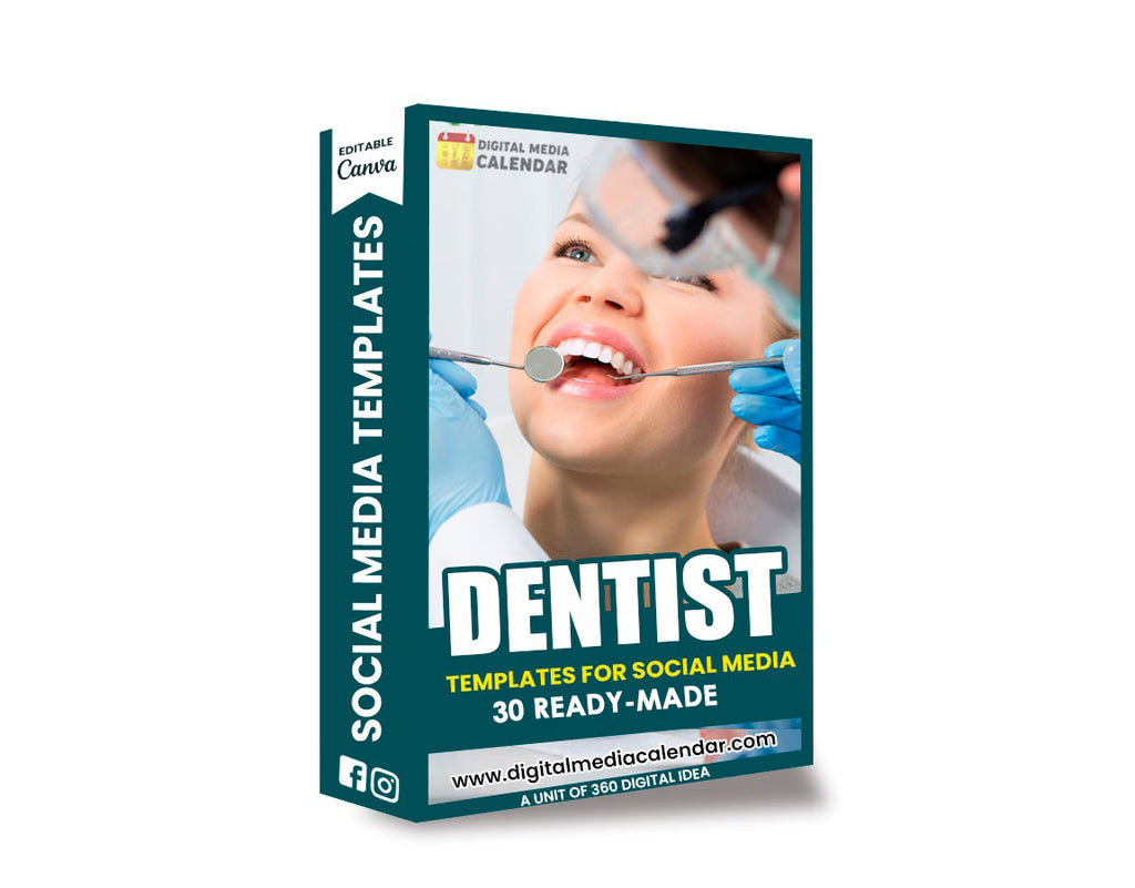 30 Ultimate Dentist Social Media Posts Canva Tempelate