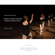 Ballet School Shopify Shopping Website