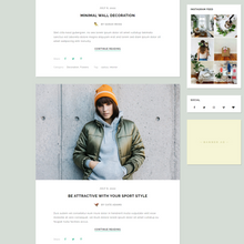 Minimalist Decoration Blog WordPress Responsive Website
