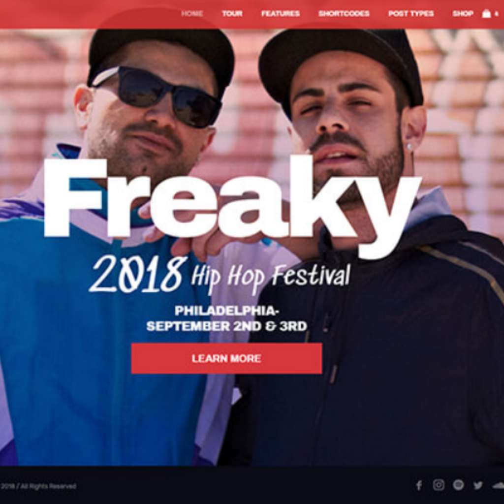 Music Band, DJ and Artist WordPress Responsive Website