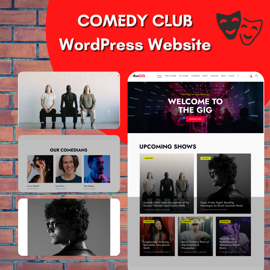 COMEDY CLUB WordPress Responsive Website