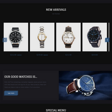 Watches Shopify Shopping Website