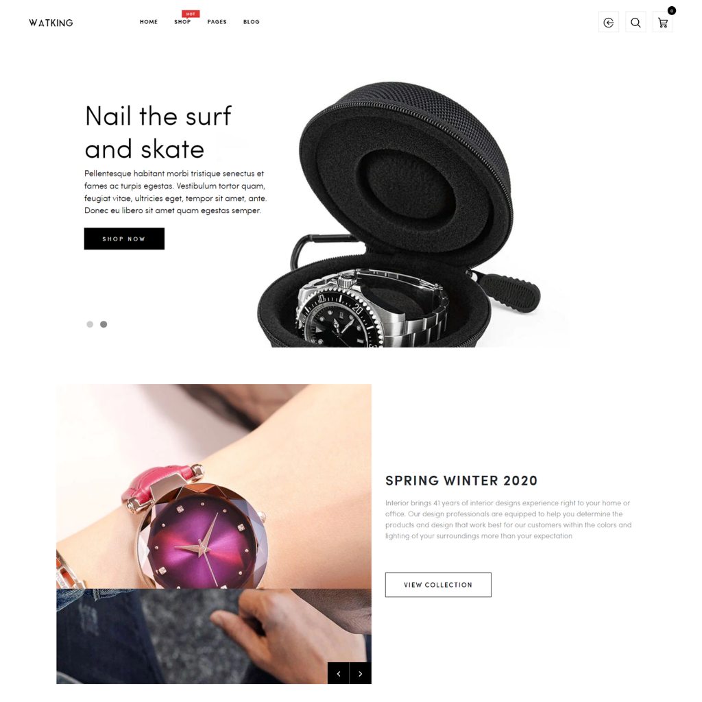 Watch Store Shopify     Shopping Website