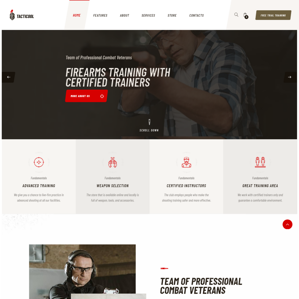 Shooting Range WordPress Responsive Website