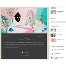 A Sweet & Classic Blog WordPress Responsive Website