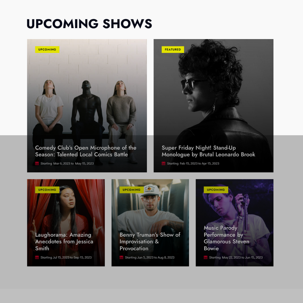 COMEDY CLUB WordPress Responsive Website