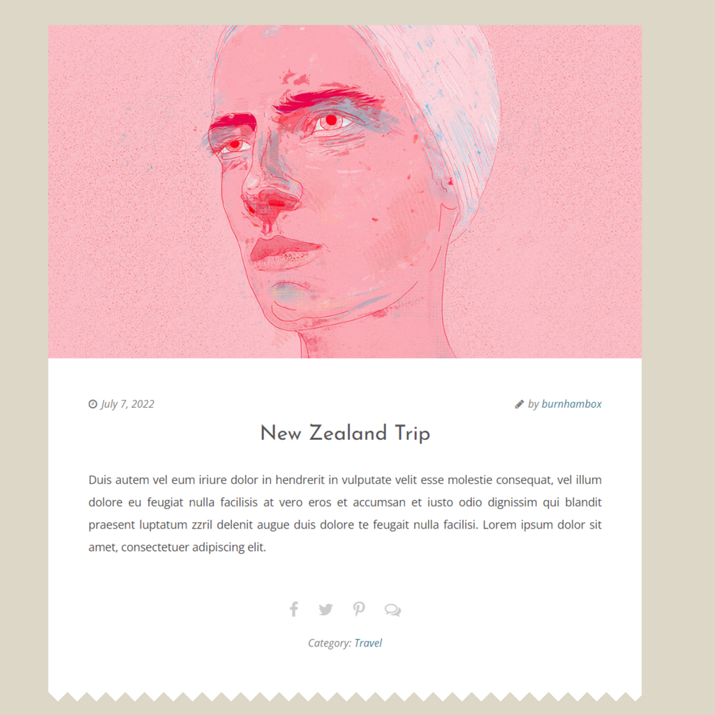 A Sweet & Classic Blog WordPress Responsive Website