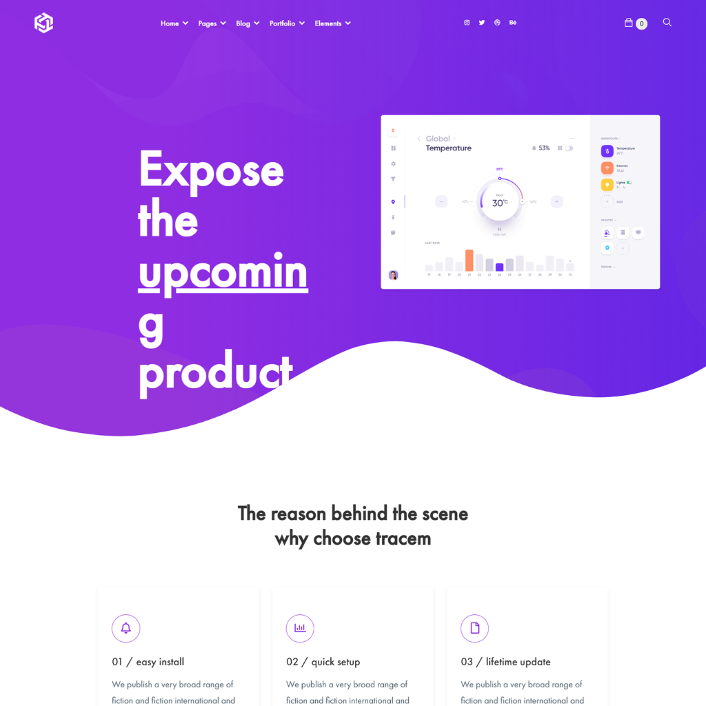 Elementer Portfolio Agency WordPress Responsive Website