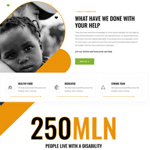 Charity for help WordPress Responsive Website