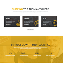 Contemporary Trucking Agency WordPress Responsive Website