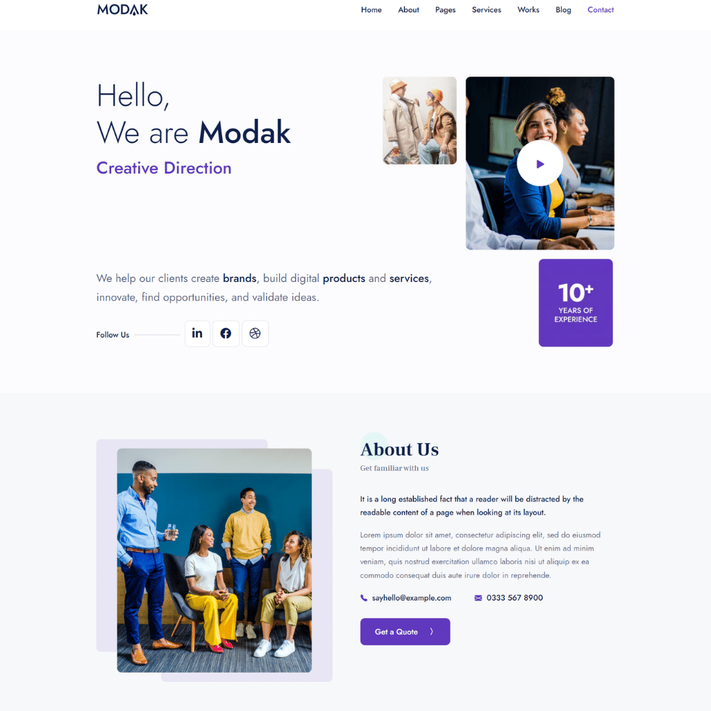 All in One Web WordPress Responsive Website