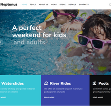 Water Park for Kids &  Adults WordPress Responsive Website